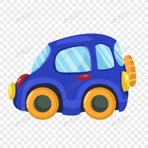 六一儿童节礼物蓝色玩具小汽车图片
