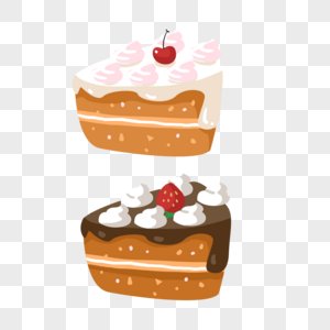 甜蜜可口的两款小蛋糕图片