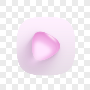 小清新粉色水晶按钮图标高清图片
