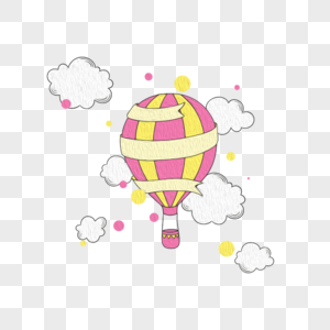 天空中美丽的彩色热气球图片