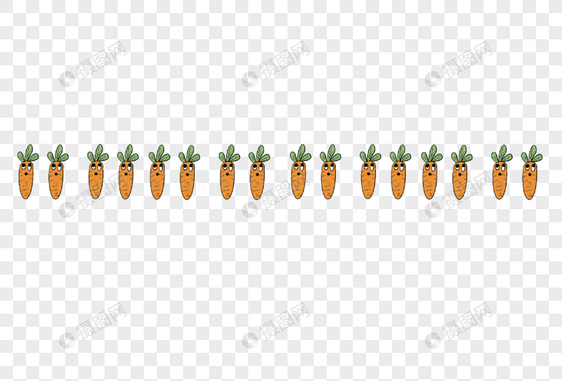 胡萝卜分割线图片