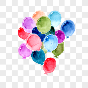 节日彩色气球图片