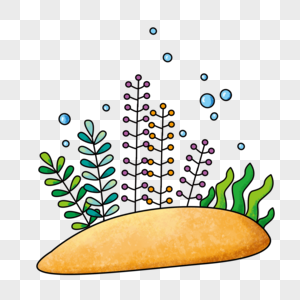 动态海底水草图片