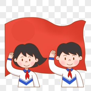 五四青年节青年红领巾高清图片