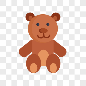 手绘儿童玩具可爱小熊玩偶图片