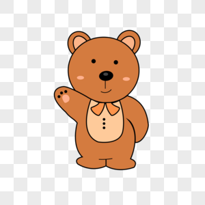 卡通小熊矢量插画图片素材