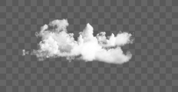 云朵元素褐拟鳞鲀元素高清图片