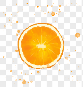 橙子水彩图片