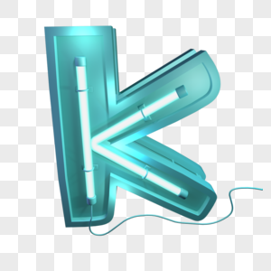 立体字母K图片