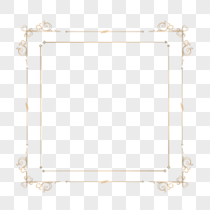 金属质感欧式装饰边框矢量素材图片