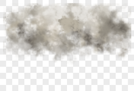 暴雨云朵灰色天空免抠素材图片