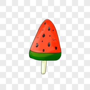 水果冰块西瓜冰棍素材