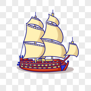 帆船帆船卡通高清图片