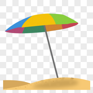 夏日度假海滩雨伞图片