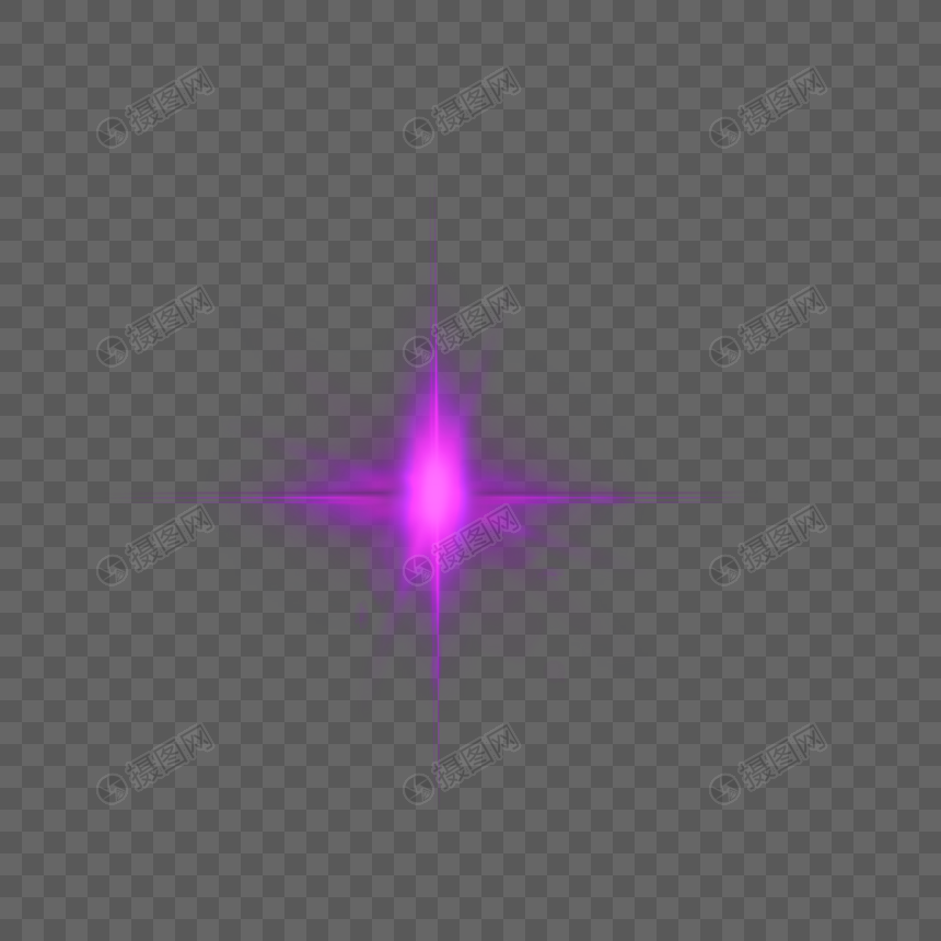 紫色星芒图片