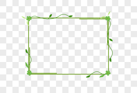 绿色植物边框高清图片