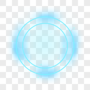 水蓝色圆环光效高清图片
