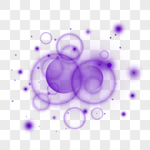 紫色唯美浪漫光圈光点光效图片
