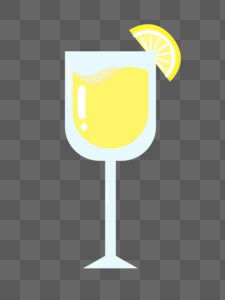 手绘柠檬果汁饮料图片