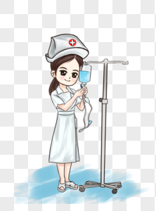 工作中的护士图片