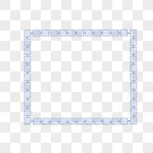 蓝色方块框蓝色方块框高清图片