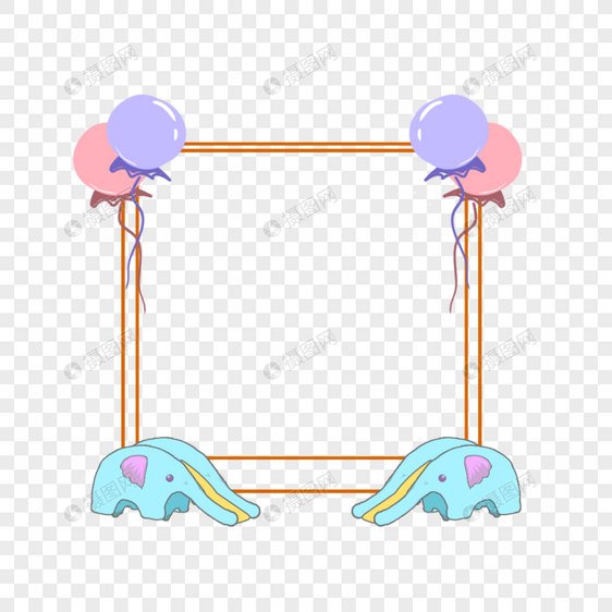 简约美观创意红色边框图片