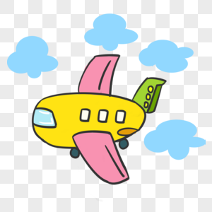 可爱彩色飞机玩具图片