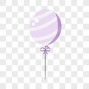 紫色卡通气球图片