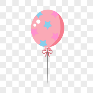 粉色星星气球图片
