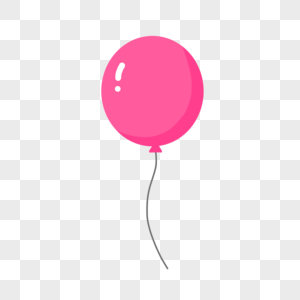 粉色扁平气球图片