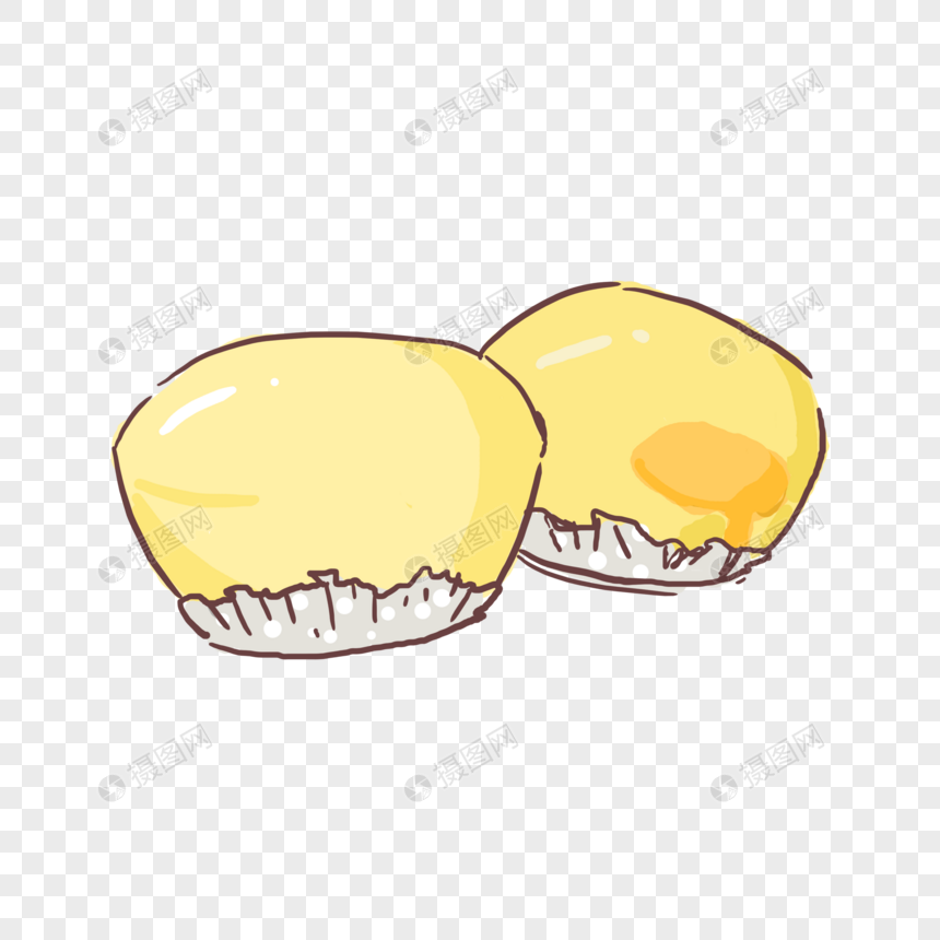 奶黄包流沙包包子美味点心食物