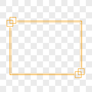 黄色正方形边框图片