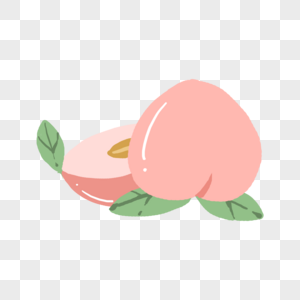 桃子水果食物美味水蜜桃元素素材下载 正版素材401180980 摄图网