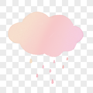 彩色的云雨边框素材高清图片