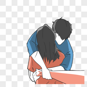 男女深情拥抱图片