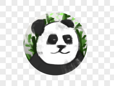 熊猫国宝水墨画高清图片