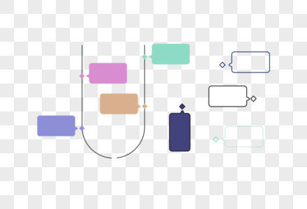 示意图元素剪纸状示意图高清图片