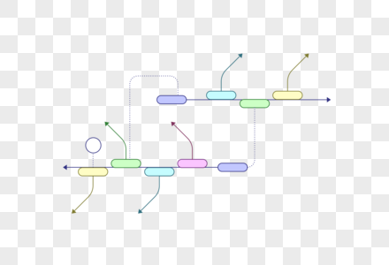 流程图元素PPT介绍高清图片