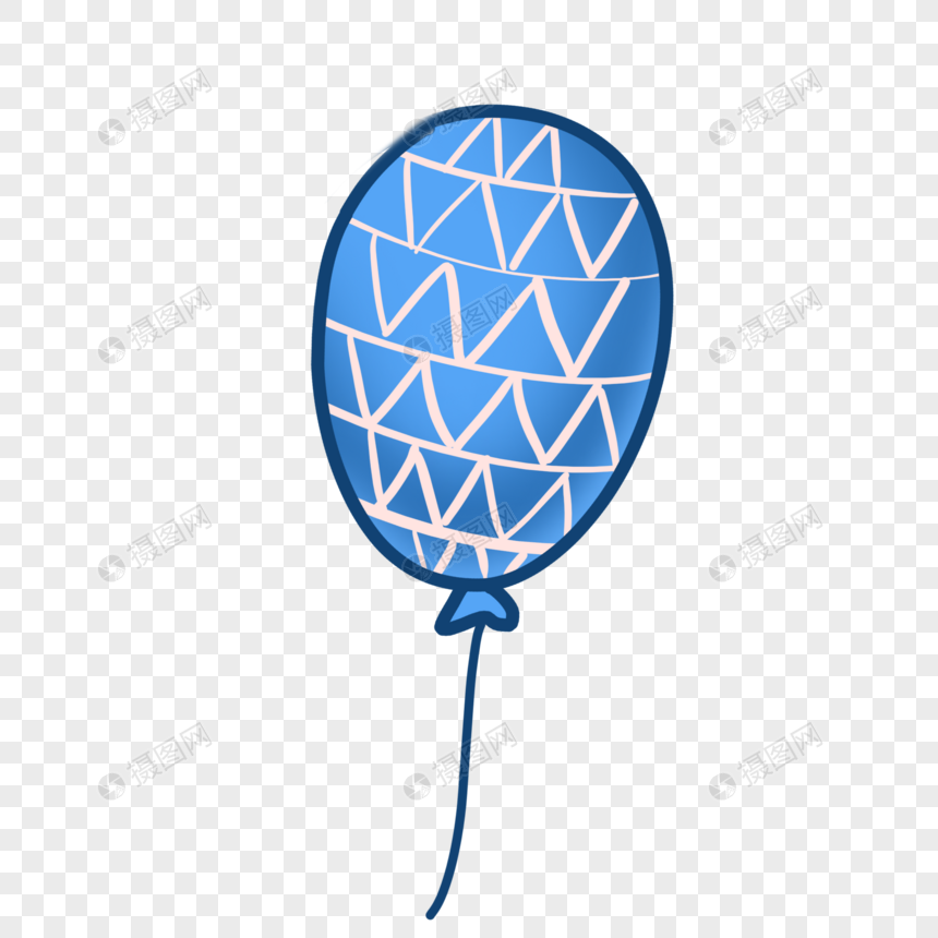 有设计感的浅蓝色气球图片