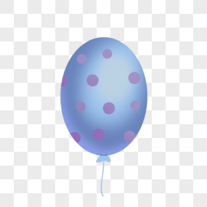 好看的蓝色气球图片