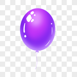 好看的紫色气球图片