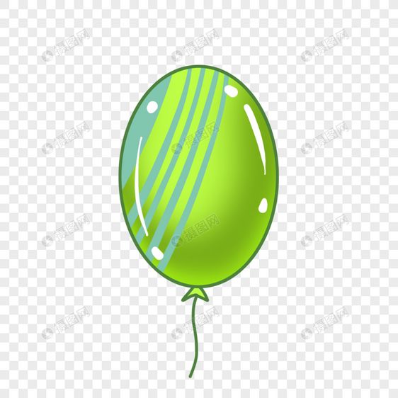 好看的浅绿色气球图片