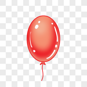 好看的红色气球高清图片