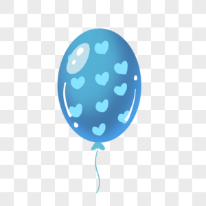 有设计感的浅蓝的气球节日用图片