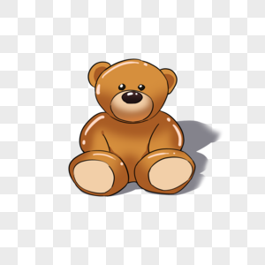 棕色小熊玩具图片