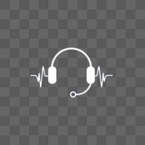 耳机图标音乐降噪高清图片