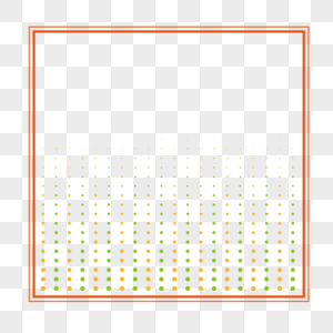 正方形圆点边框高清图片