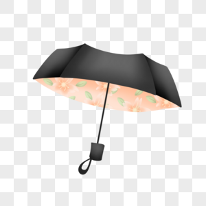 遮阳黑胶伞图片