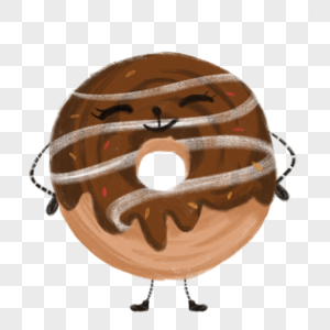 甜甜圈小人图片