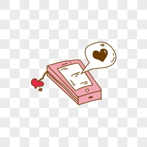 浪漫情人节粉色手机图片